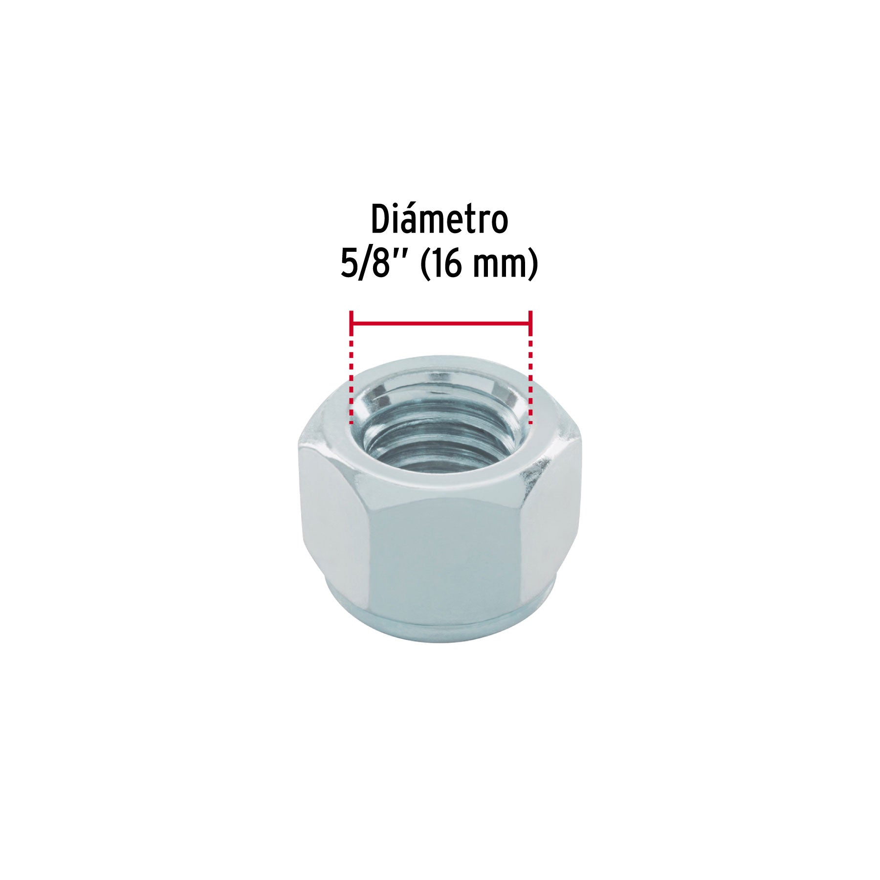 Bolsa con 25 tuercas de seguridad, 5/8" , FIERO