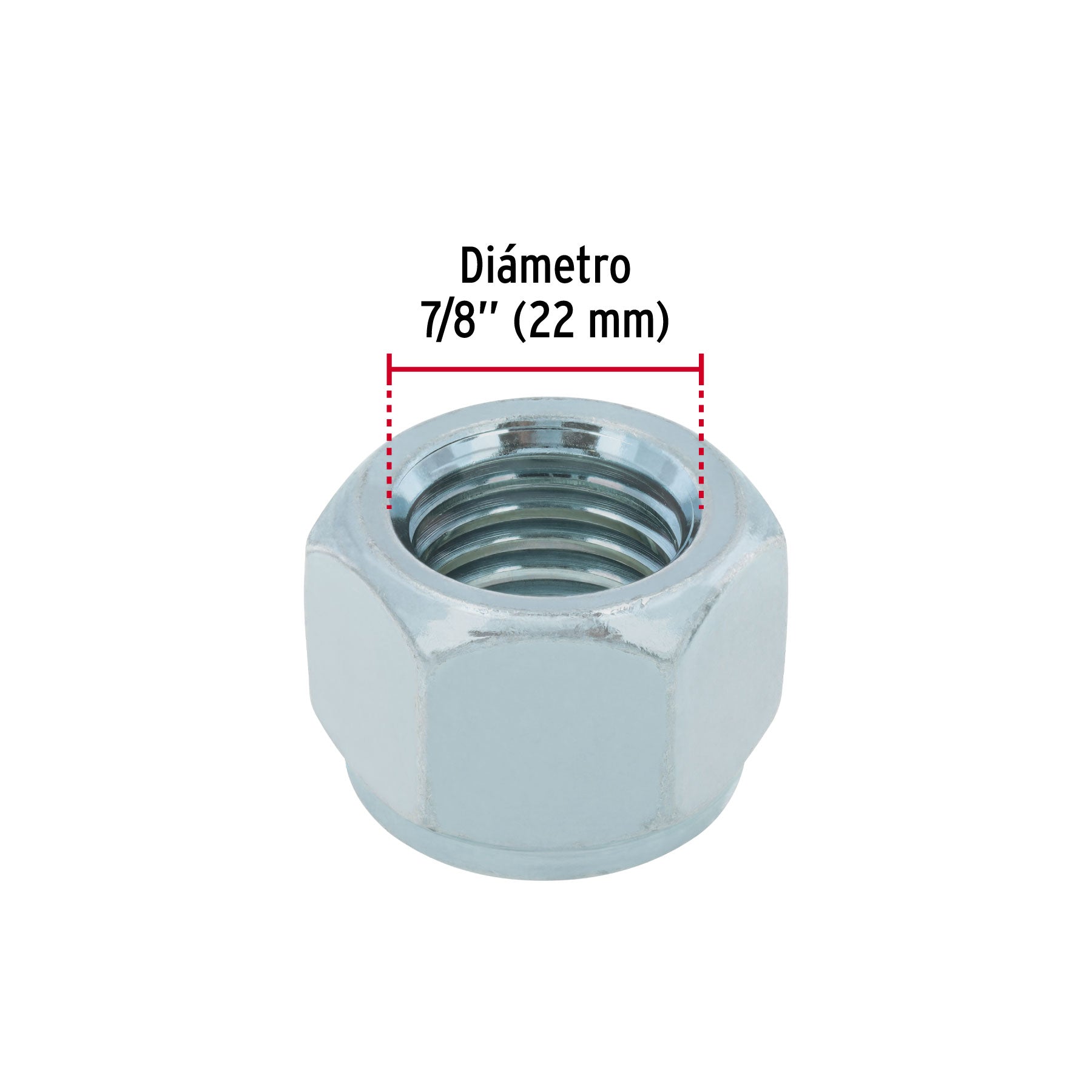 Bolsa con 10 tuercas de seguridad, 7/8" , FIERO