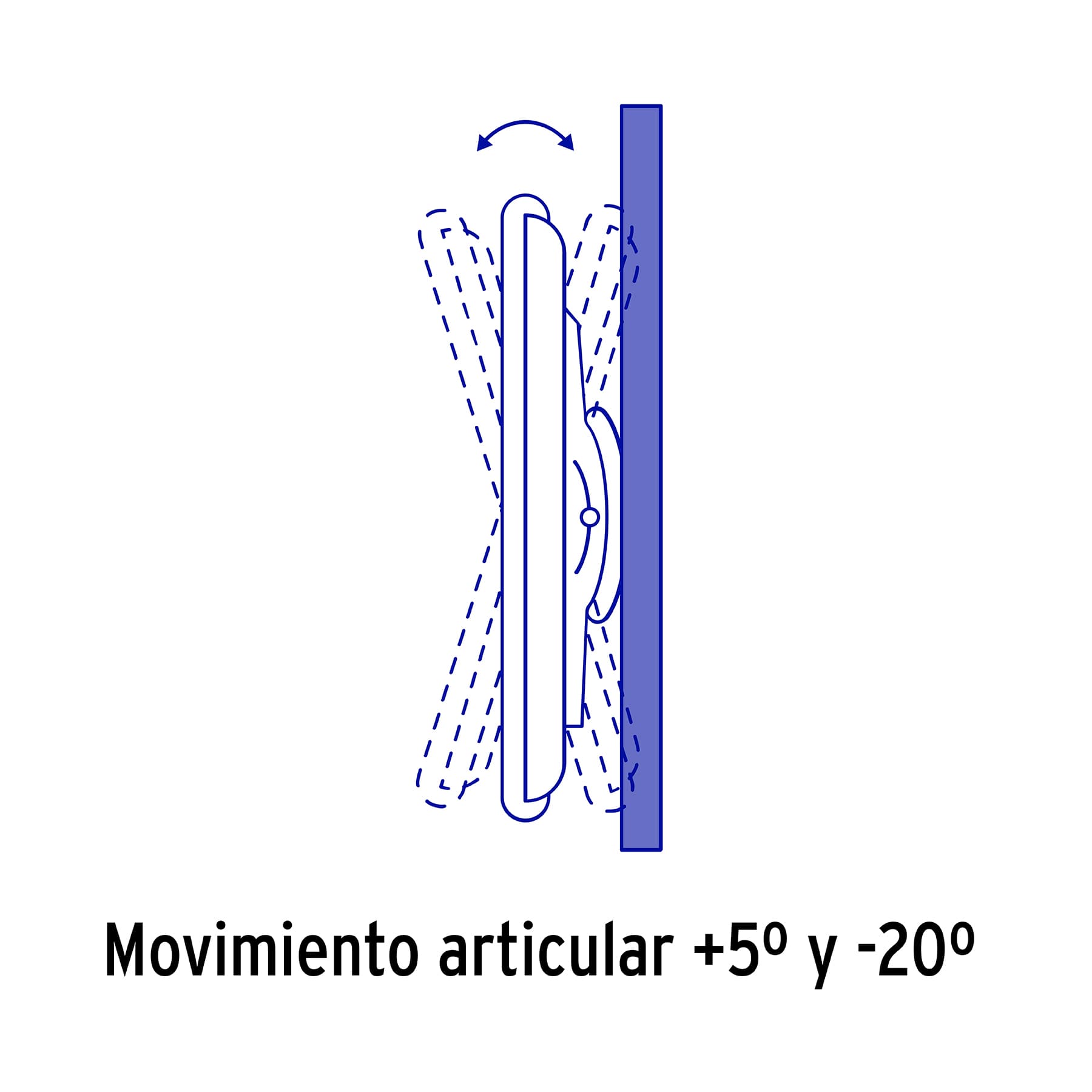Soporte para pantallas de 32" a 70" con movimiento angular