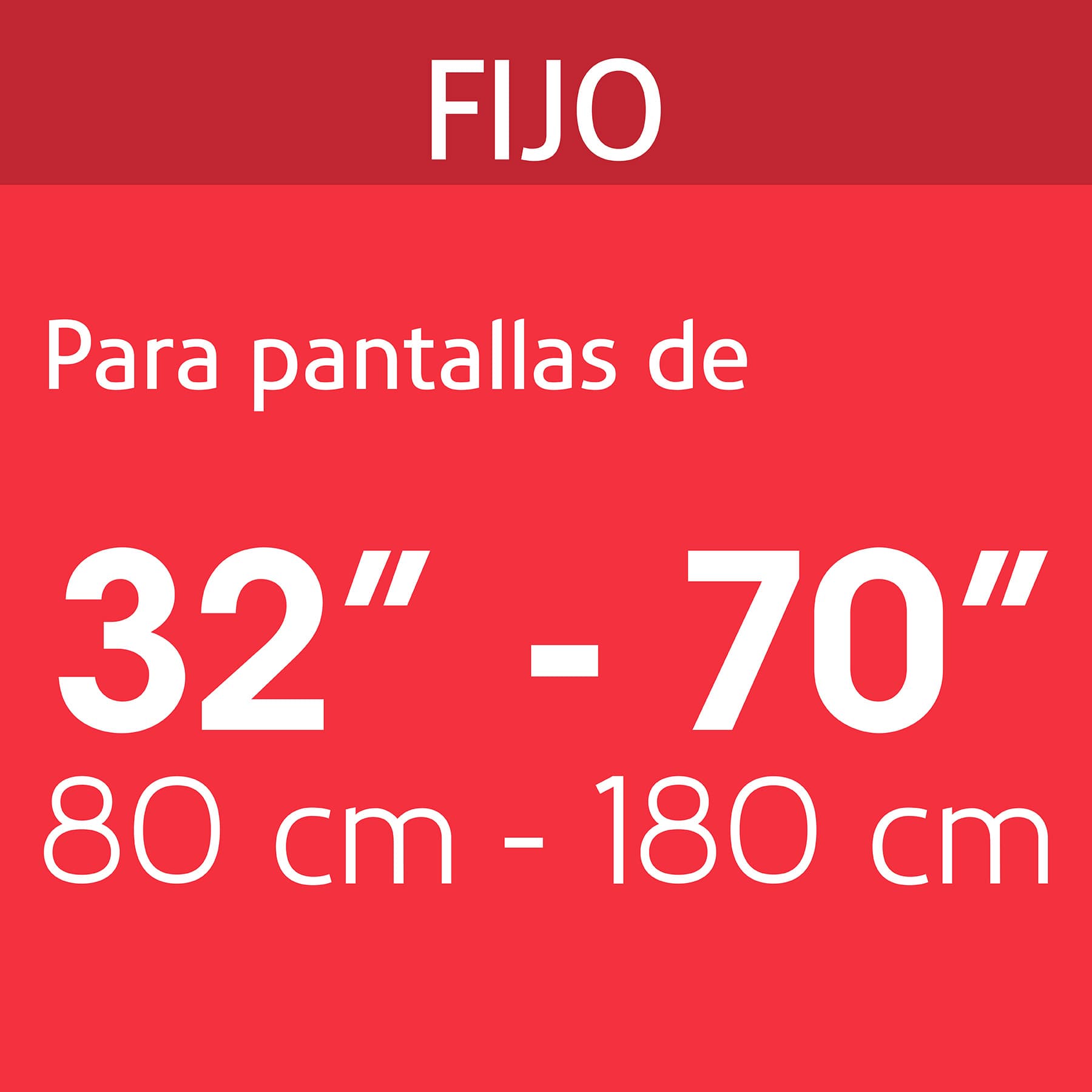 Soporte para pantallas de 32" a 70", fijo, VOLTECK