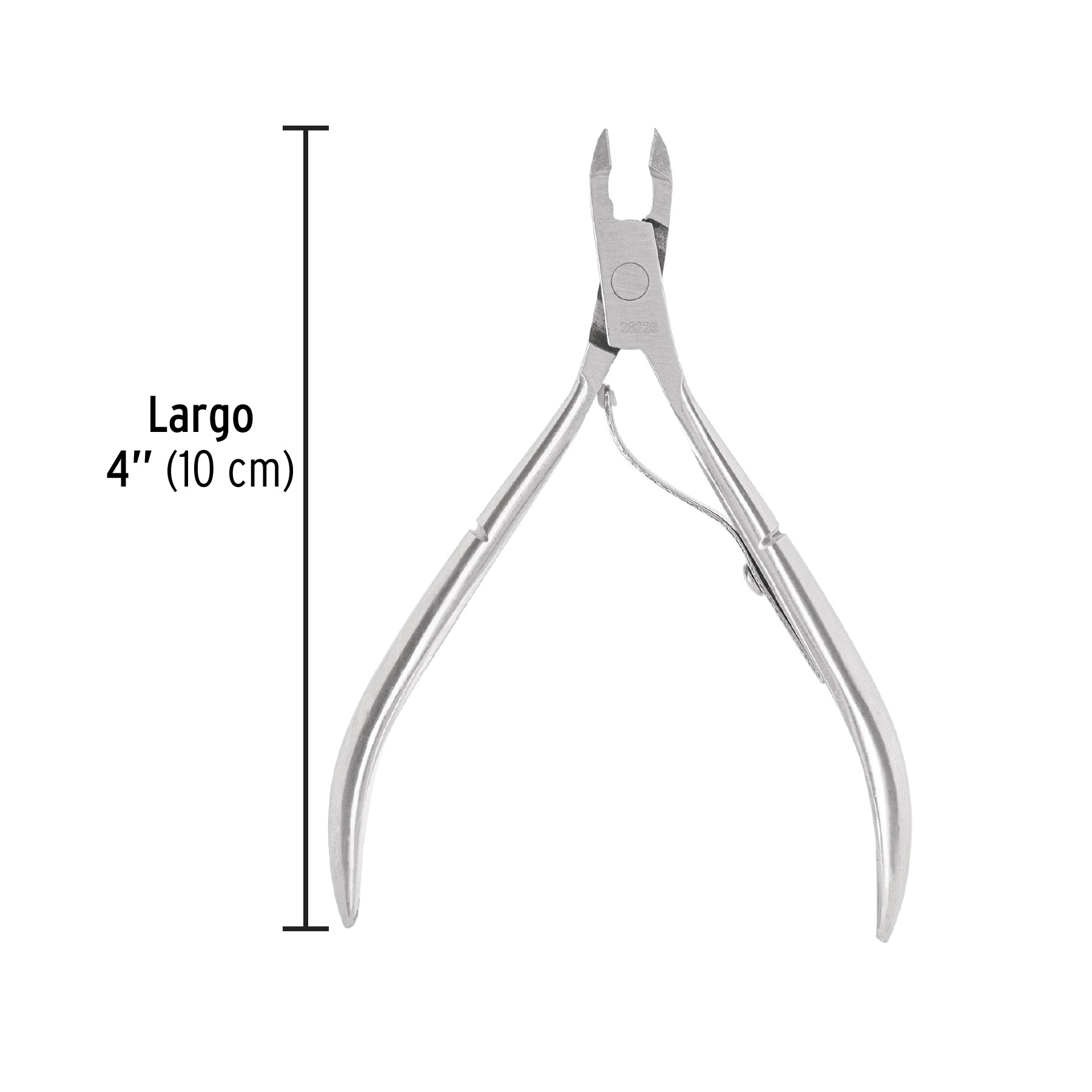 Alicate para manicure 4", cabeza recta, punta larga, PRETUL