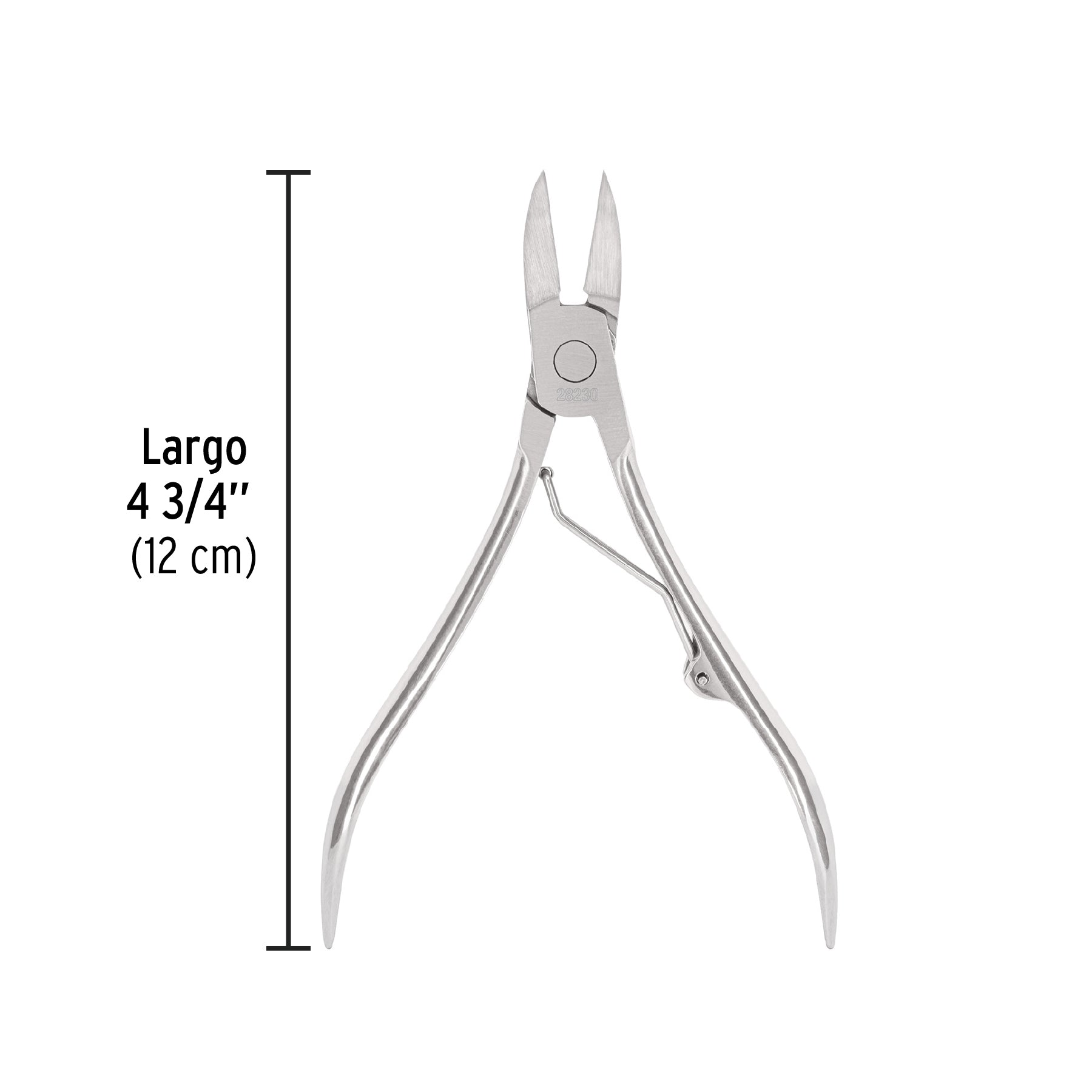 Alicate para pedicure 4-3/4", cabeza curva, extrafina,PRETUL