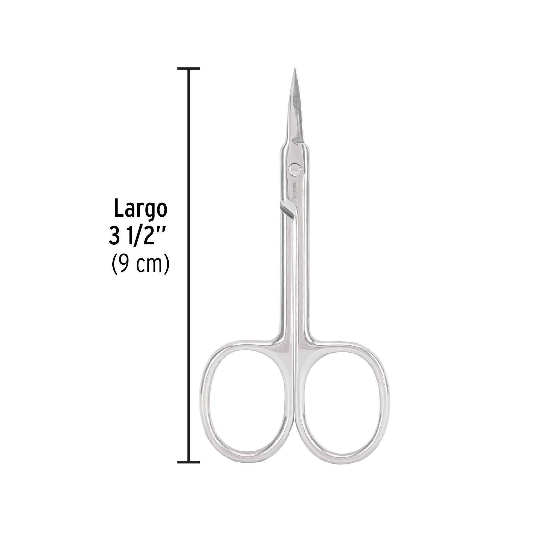 Tijera para manicure 3-1/2", punta extrafina, PRETUL