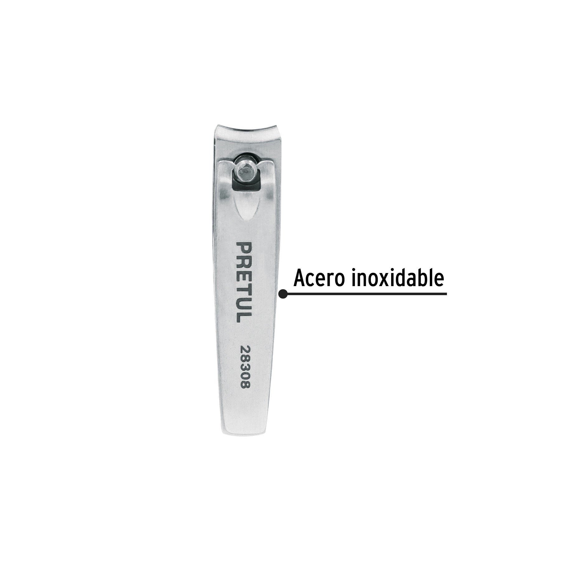 Cortaúñas 2" acero inoxidable, PRETUL
