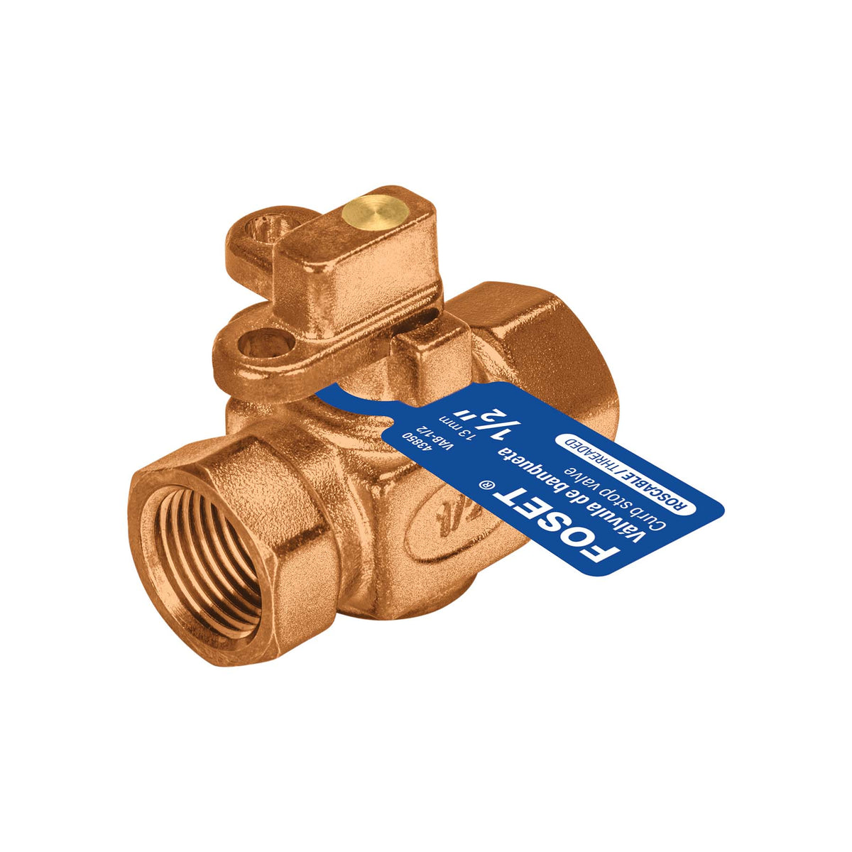 Válvula de banqueta 1/2" para candado, FOSET