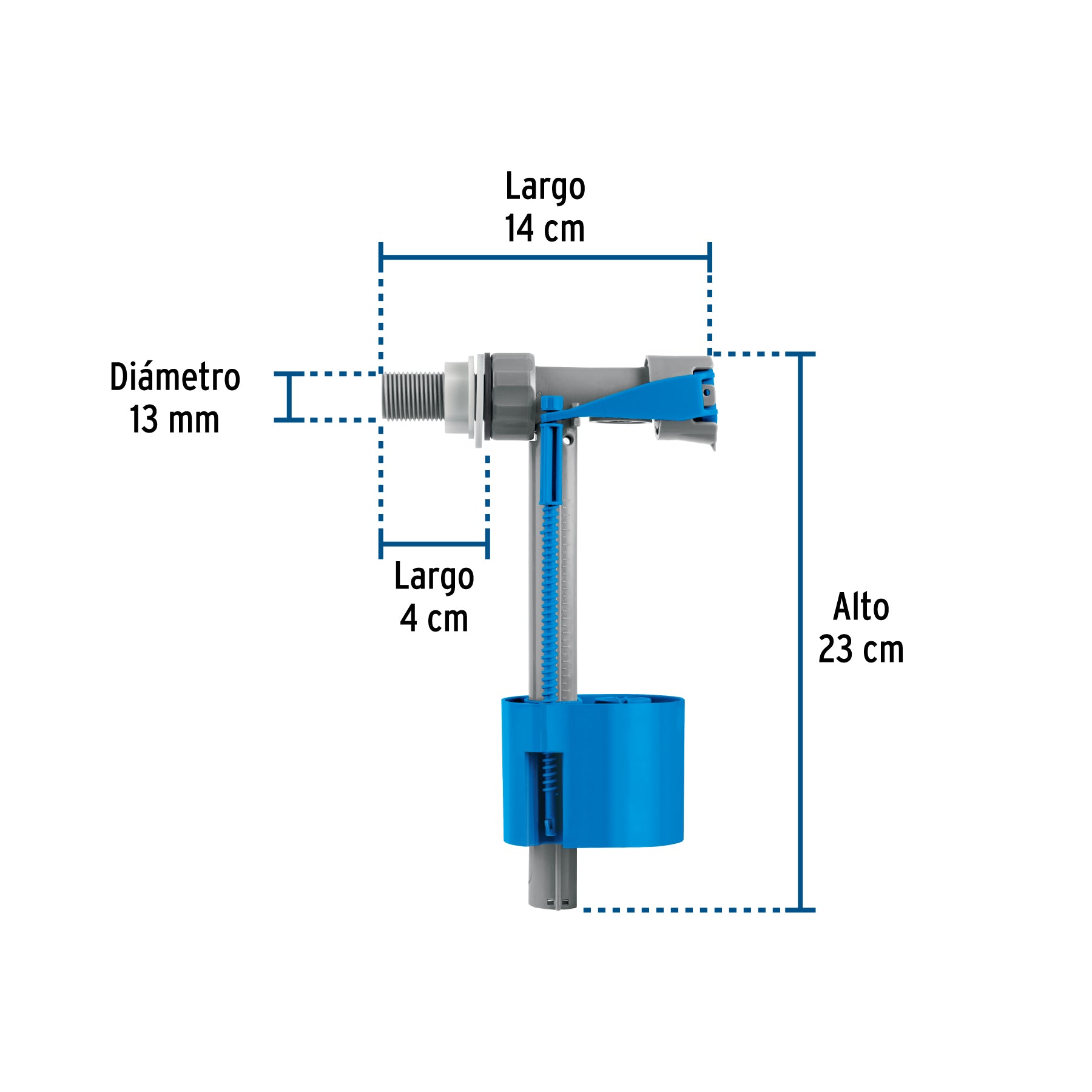Válvula de llenado con flotador para tinaco, 1/2", FOSET