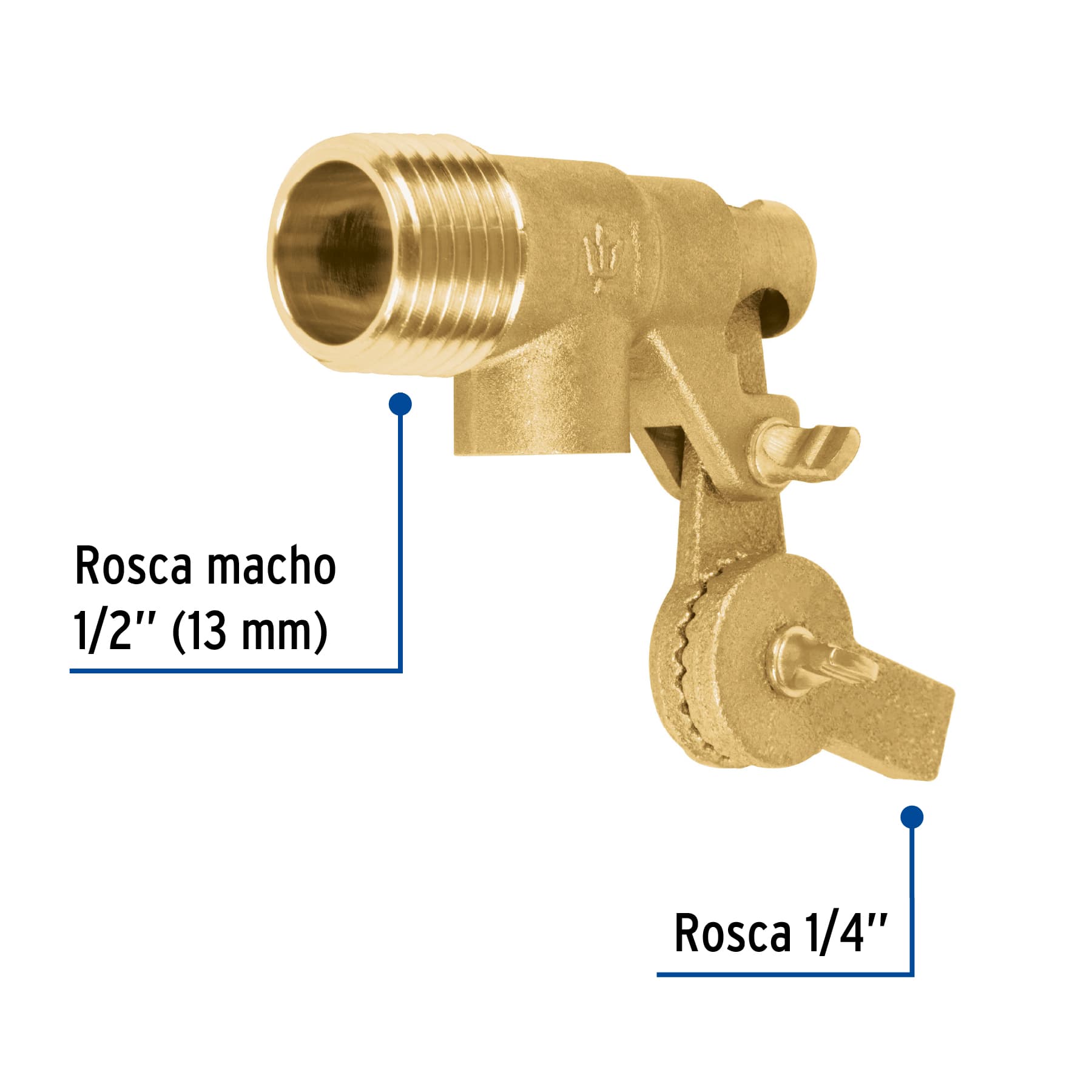 Válvula de flotador de latón 1/2", FOSET