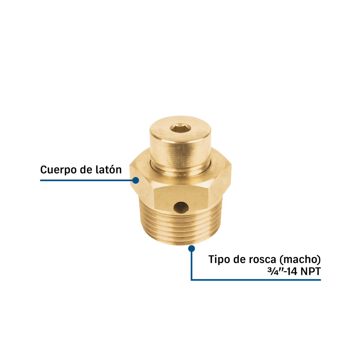 Válvula de alivio de 3/4", FOSET