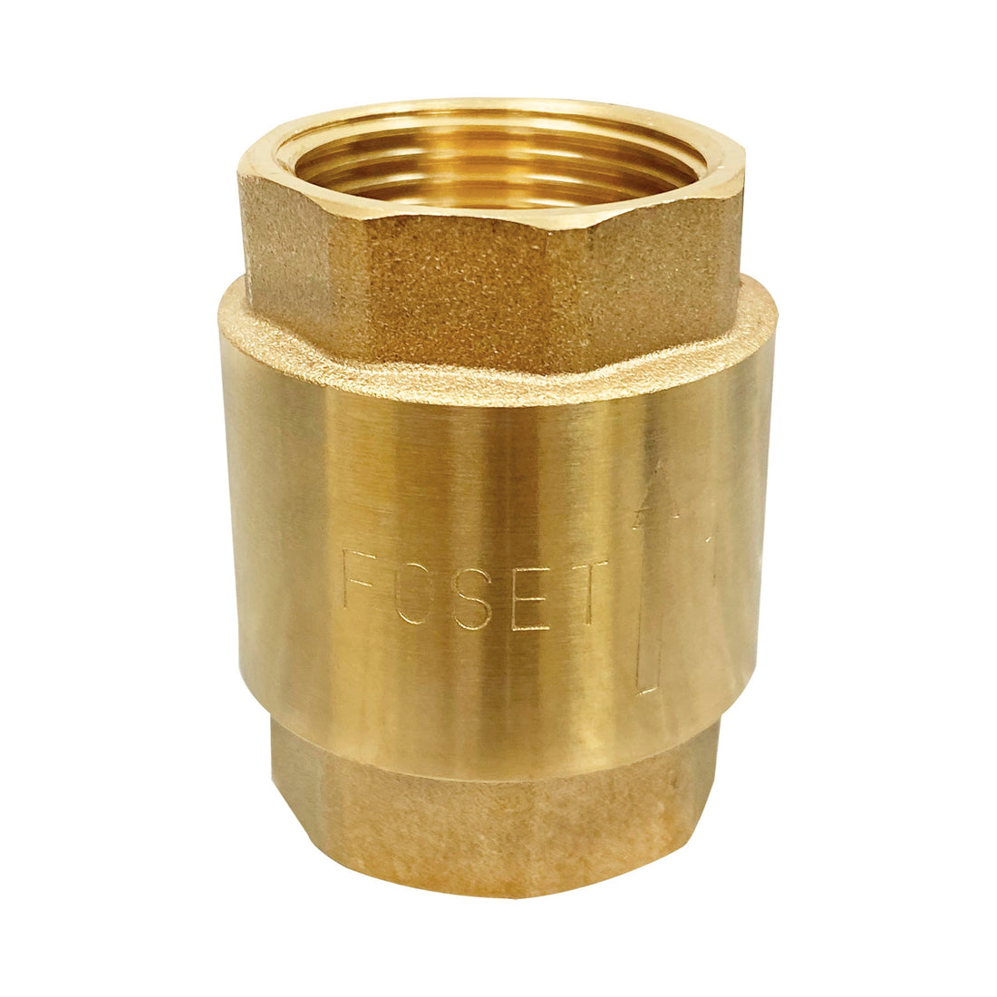 Válvula de retención de latón de 1", FOSET