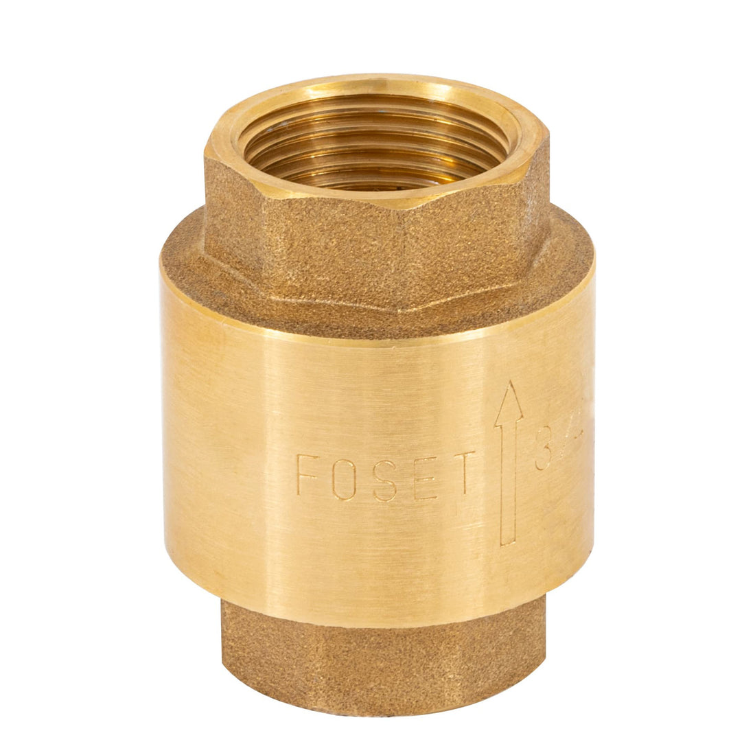 Válvula de retención de latón de 3/4", FOSET