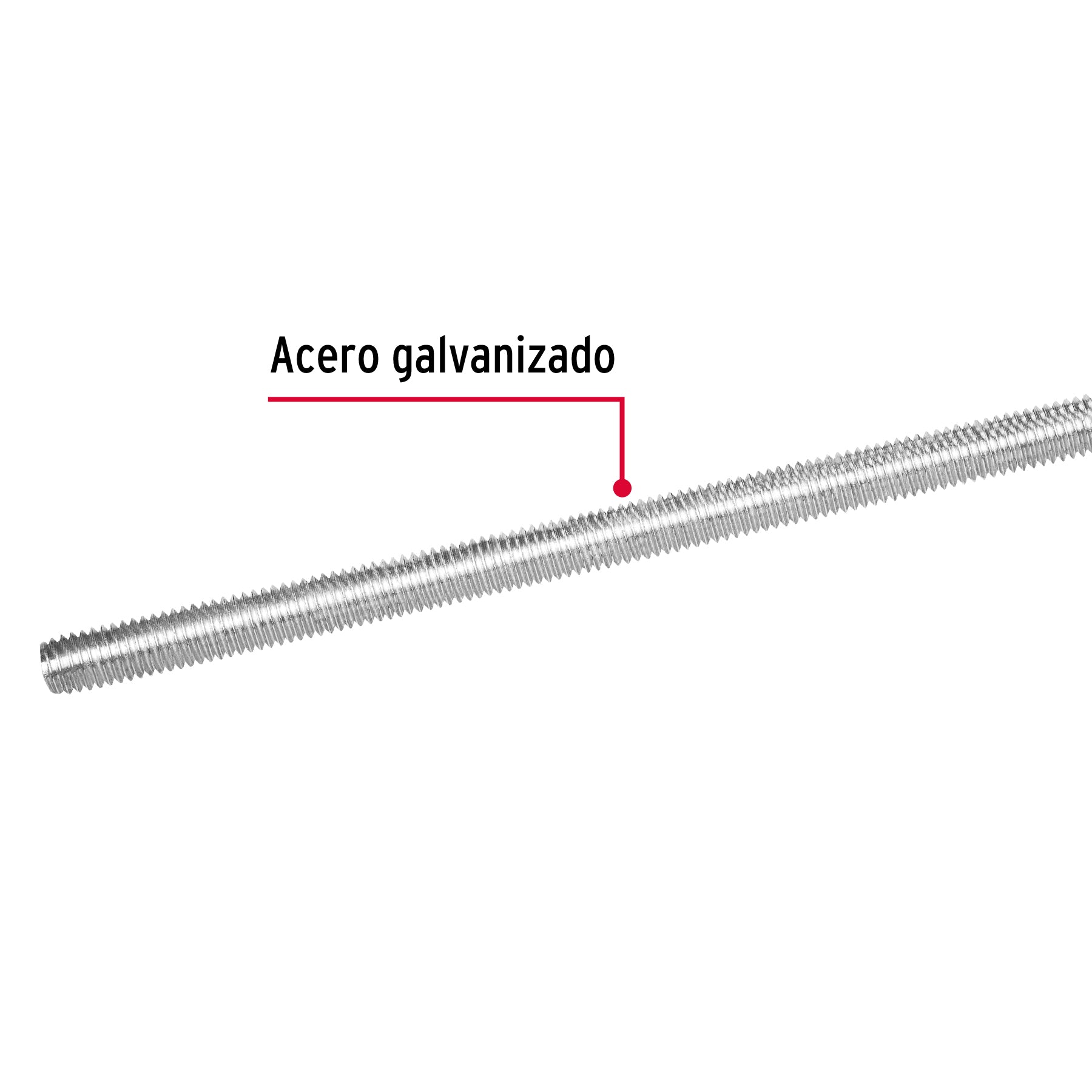 Varilla roscada de 1 m x 5/8", FIERO
