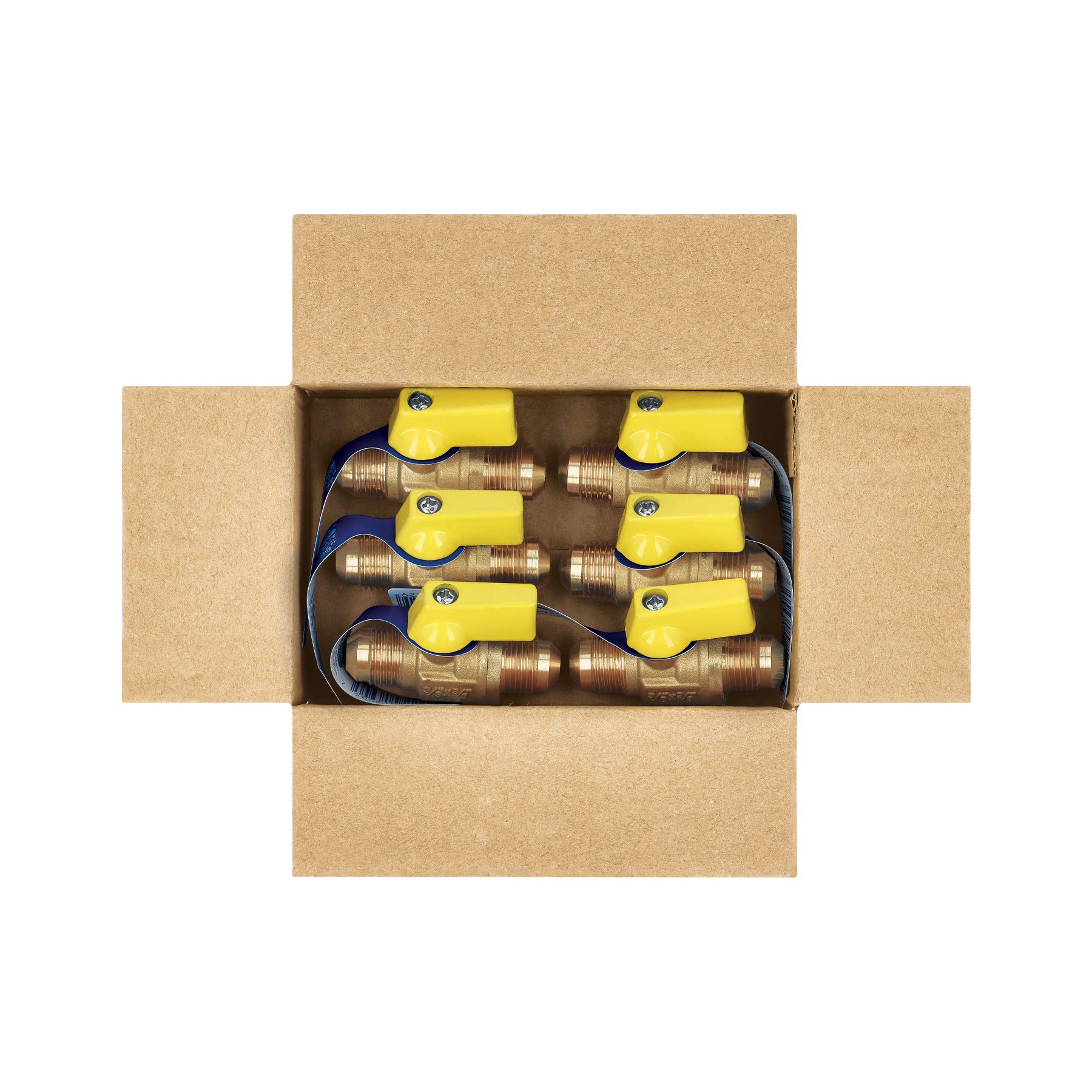 Válvula de control de latón p/gas, 3/8x3/8" Flare, FOSET