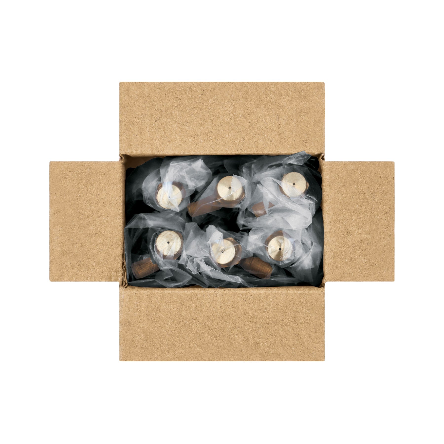 Válvula horizontal de latón 1/8" para gas LP, con maneral