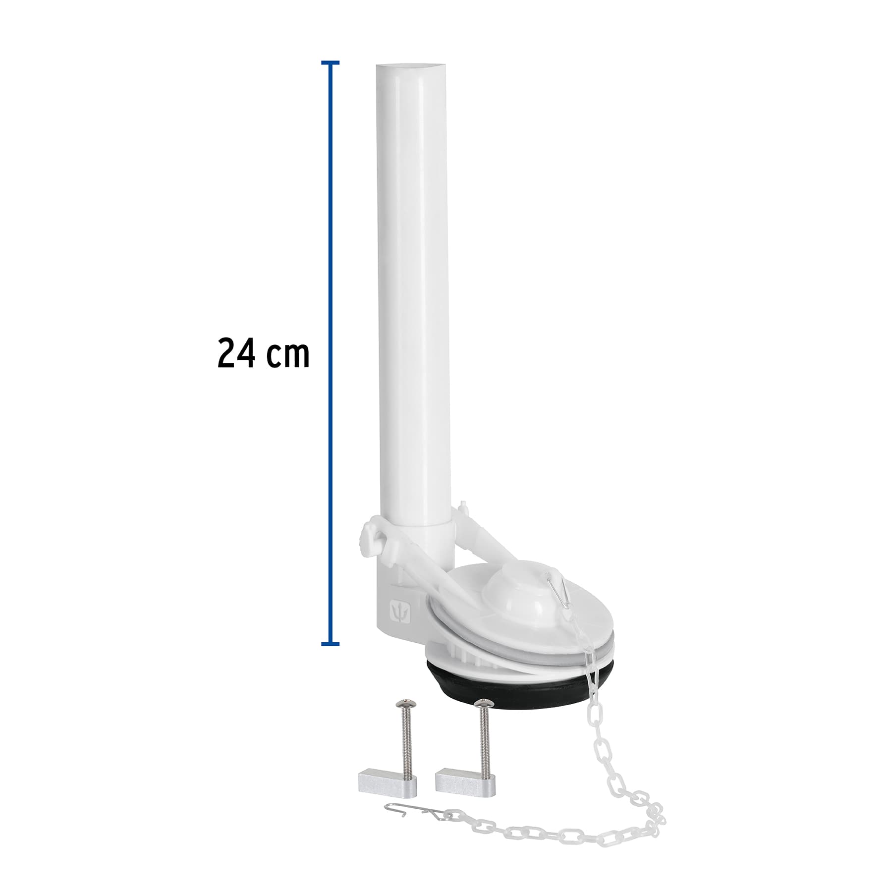 Válvula de descarga 2" para WC de 1 pza, cadena inox, FOSET