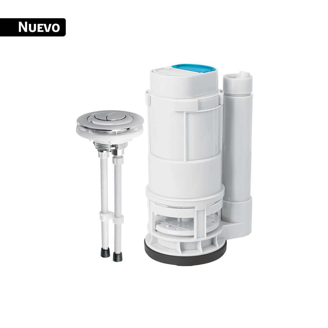 Válvula descarga dual 2" para WC de 1 pieza, con botón dual