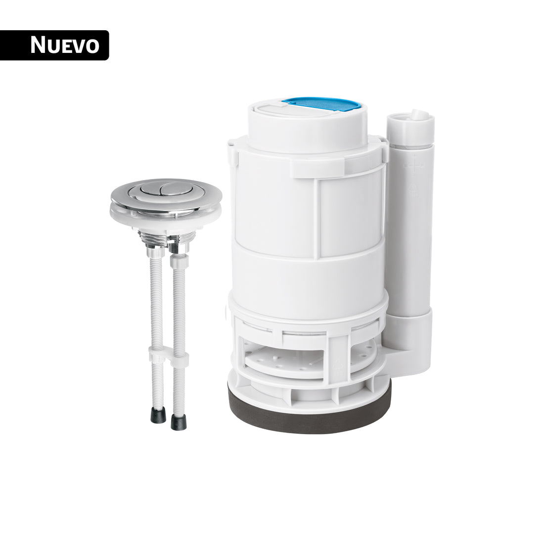 Válvula descarga dual 3" para WC de 1 pieza, con botón dual