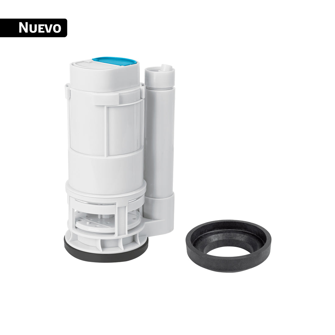 Válvula descarga dual 2" para WC de 2 piezas, sin botón dual