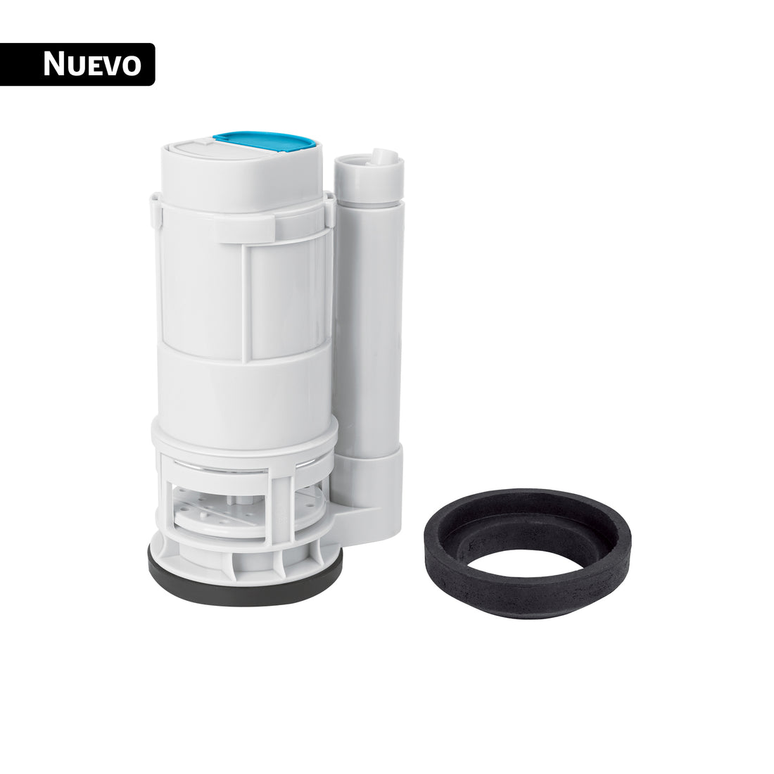 Válvula descarga dual 3" para WC de 2 piezas, sin botón dual