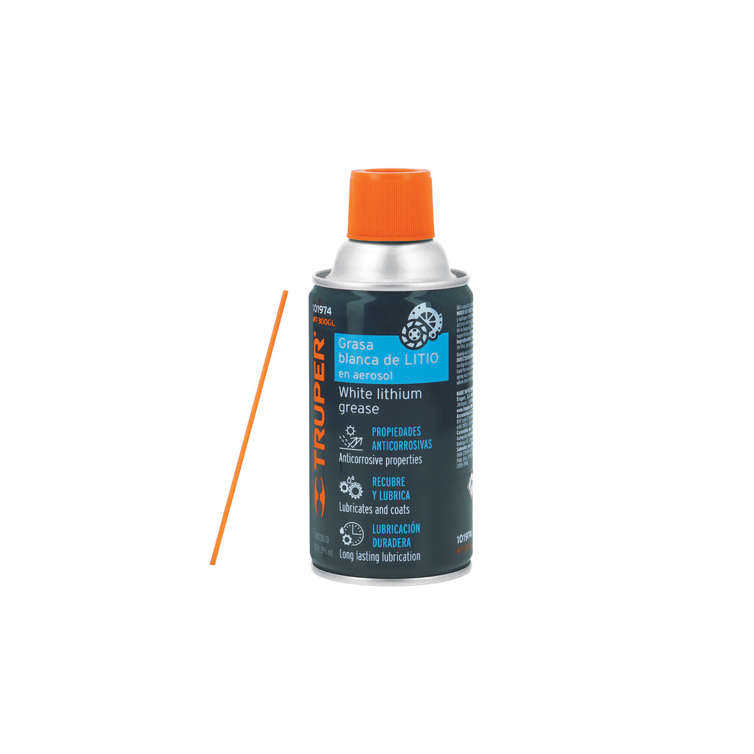 Grasa blanca de litio en aerosol 295 ml, TRUPER