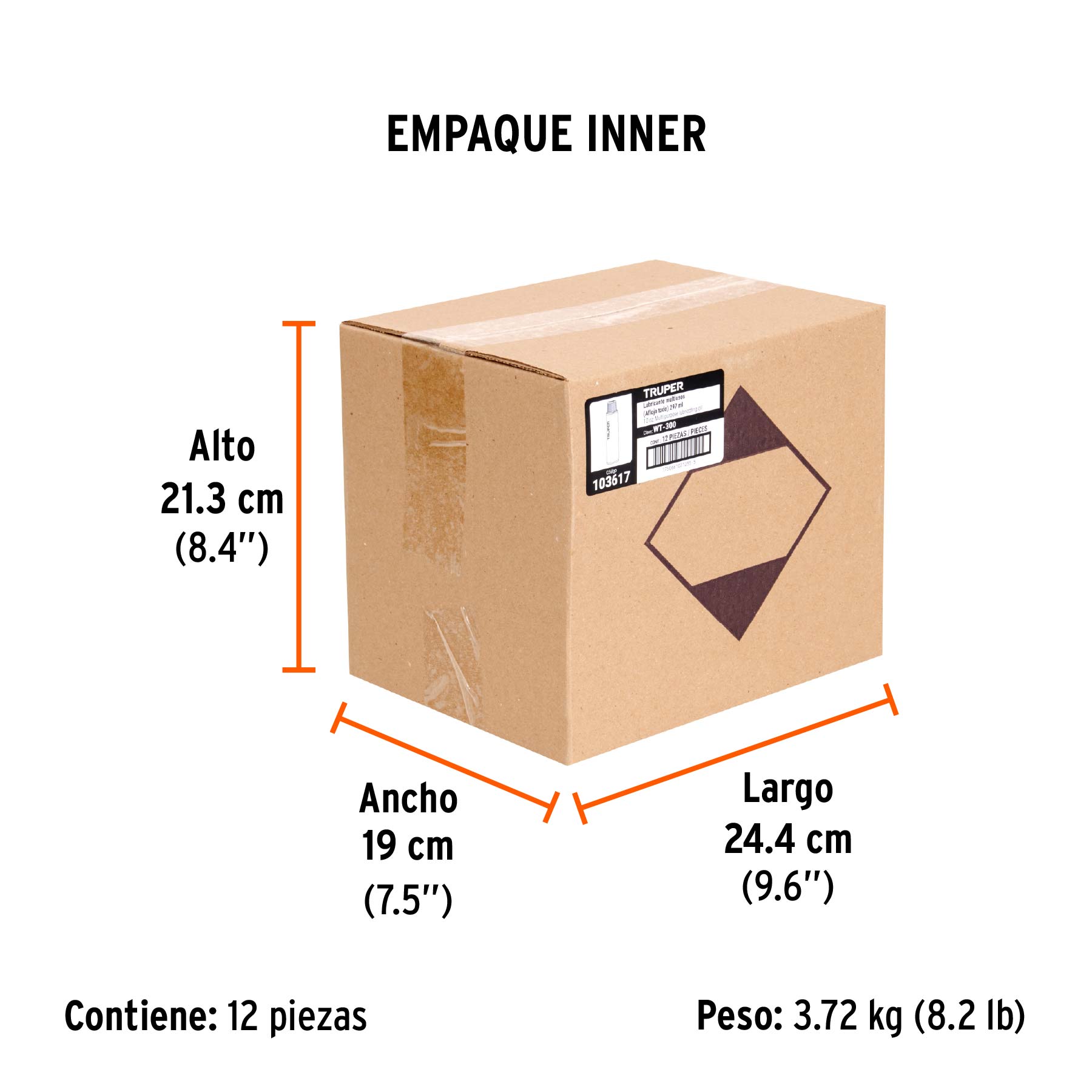 Aceite multiusos en aerosol, 297ml (10oz), TRUPER - Empaque