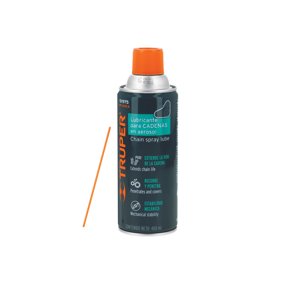Lubricante de cadenas en aerosol 400 ml, TRUPER