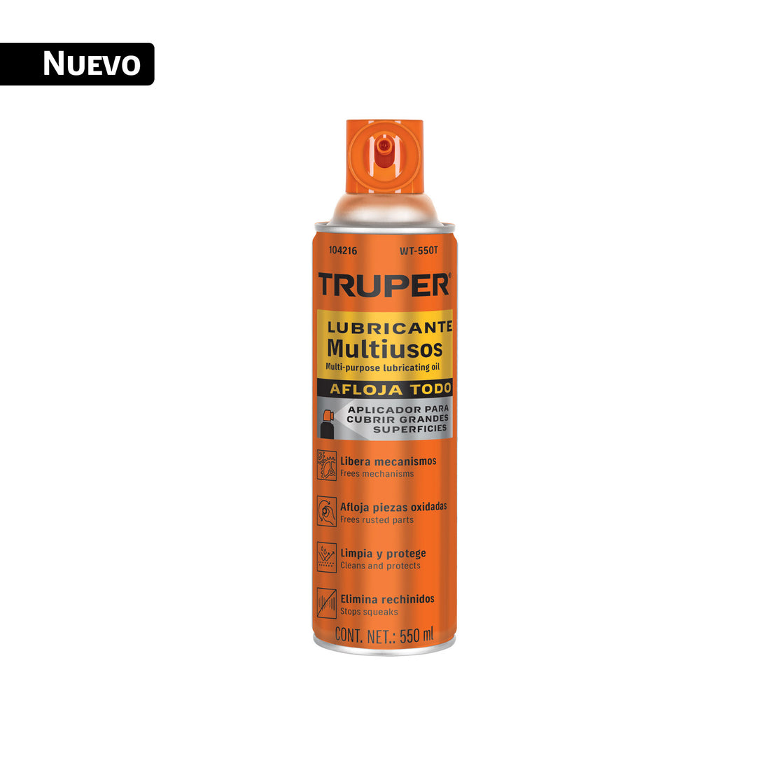 Lubricante multiusos aerosol para grandes superficies 550 ml