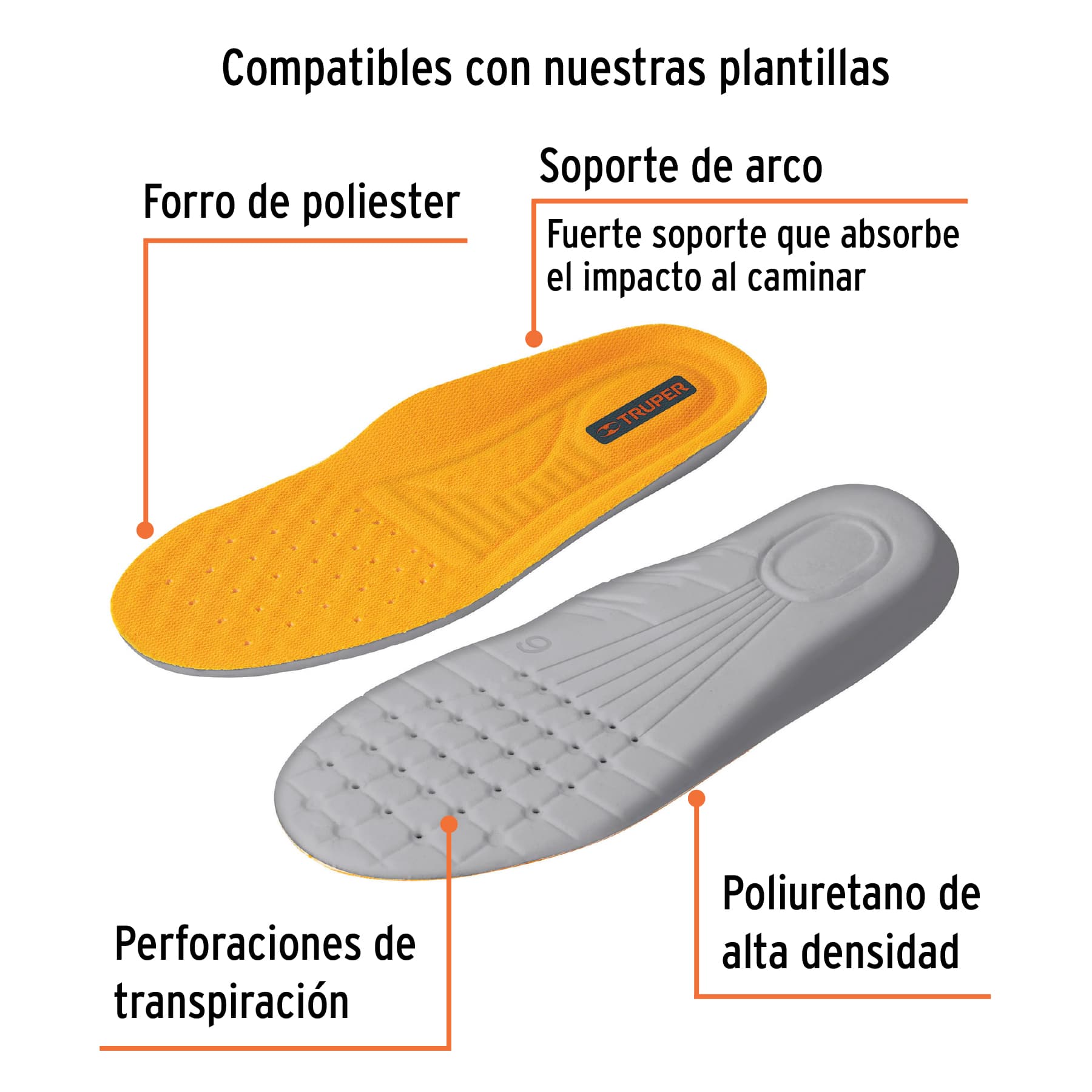 Zapato dieléctrico café 25 con casquillo poliamida, TRUPER