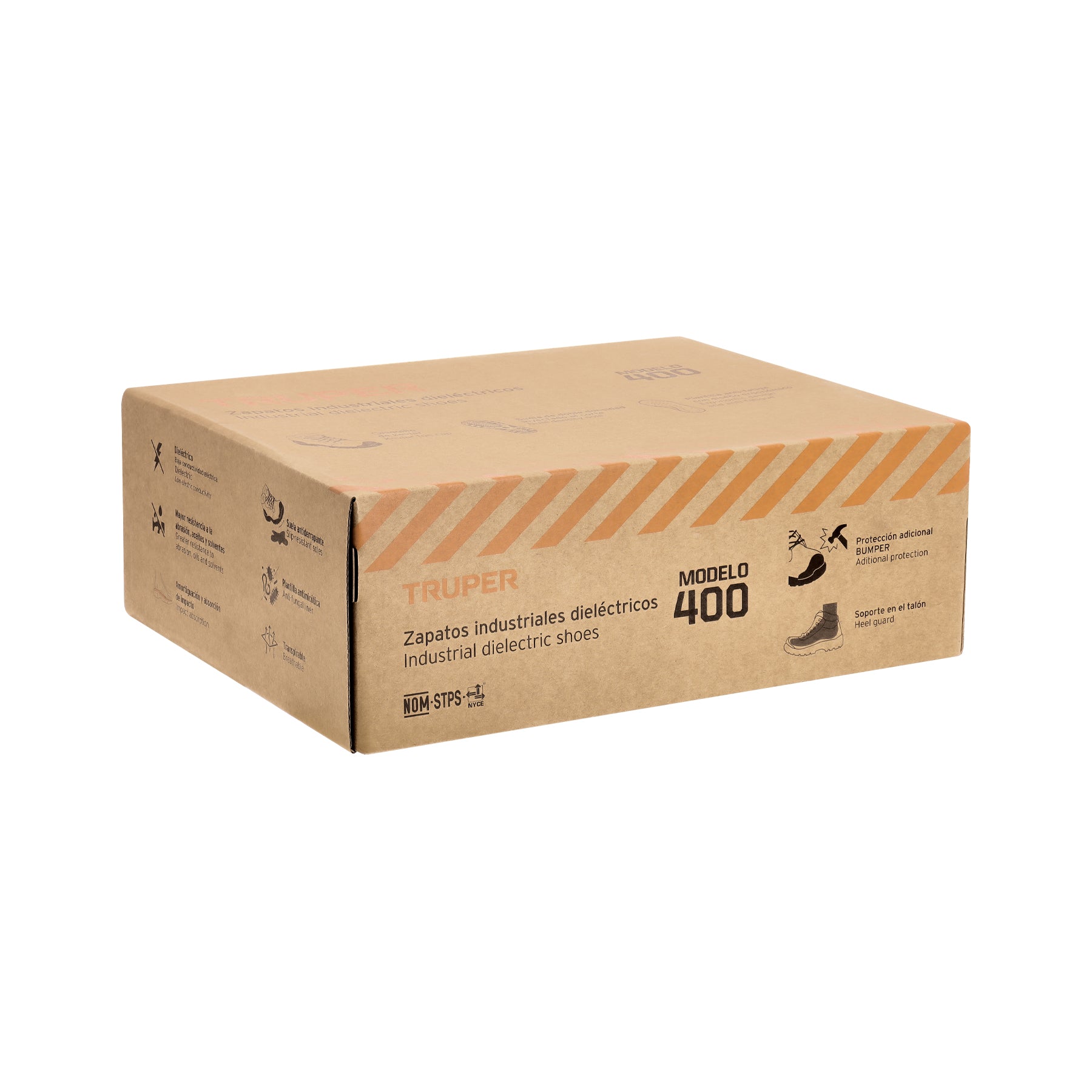 Bota de seguridad café, 25 casquillo de aramida, TRUPER