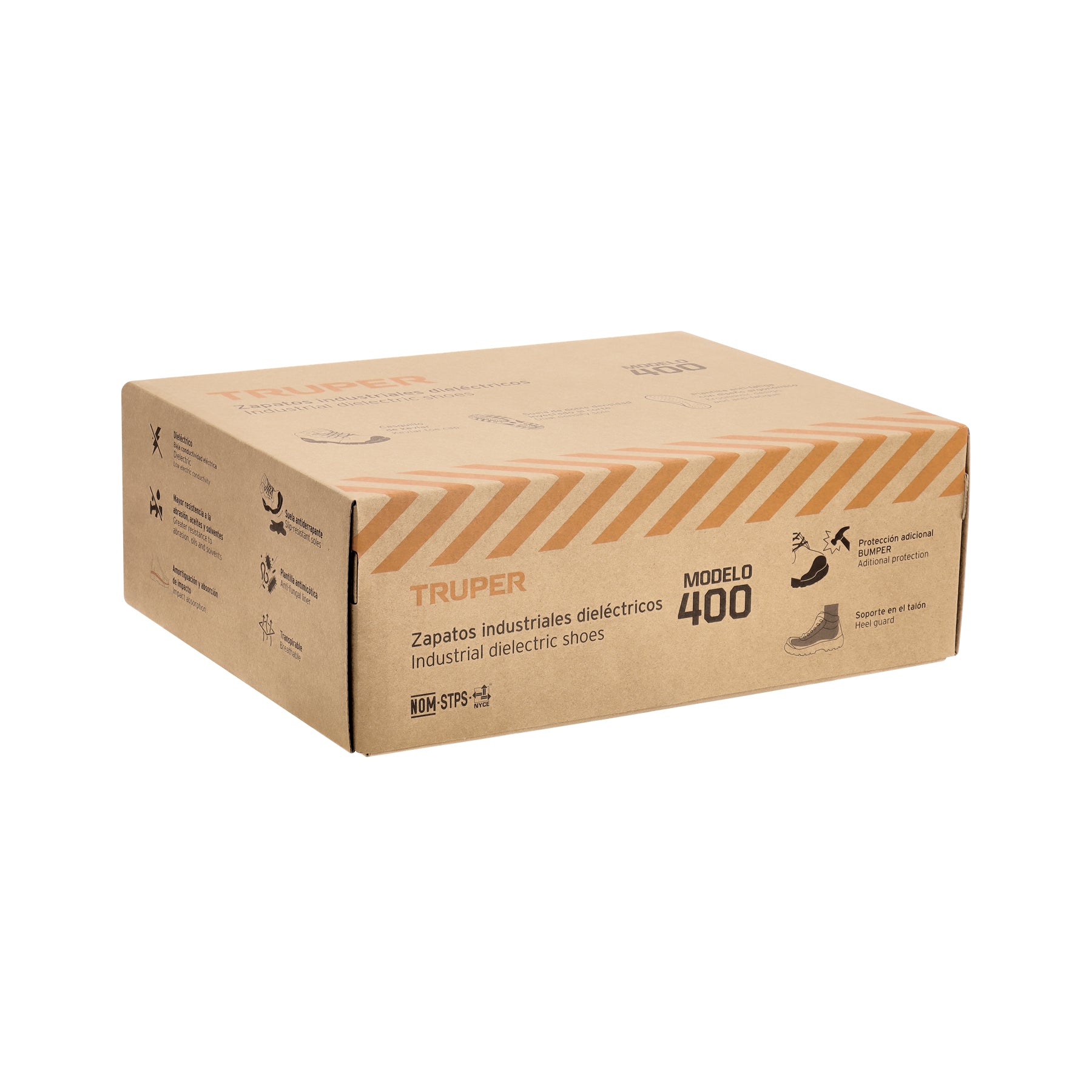 Bota de seguridad café, 28 casquillo de aramida, TRUPER
