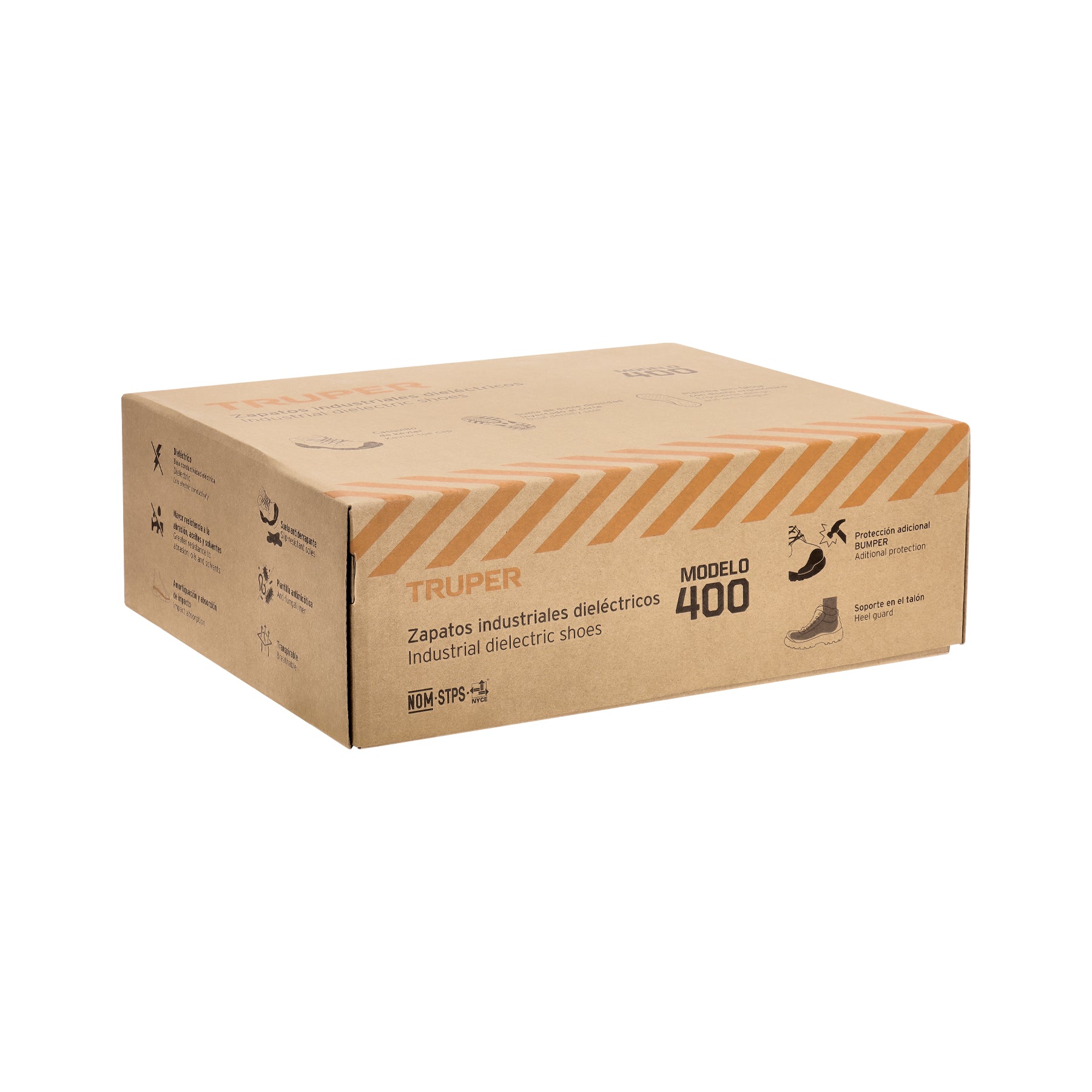 Bota de seguridad café, 30 casquillo de aramida, TRUPER